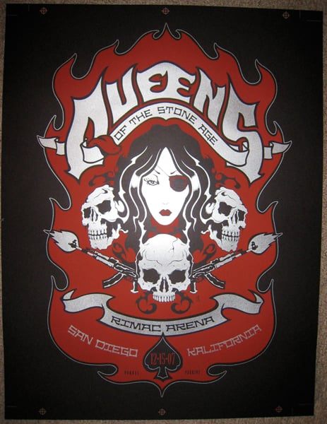 Queens of the Stone Age poster by Billy Perkins