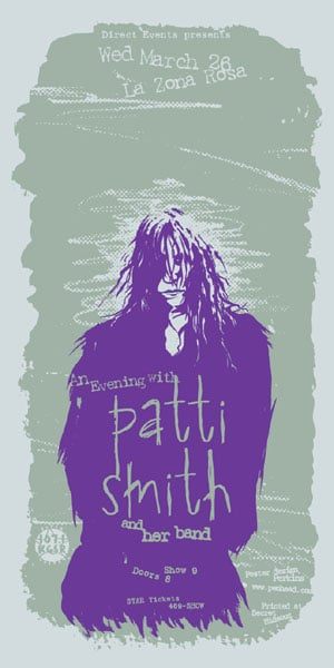 Patti Smith poster by Billy Perkins