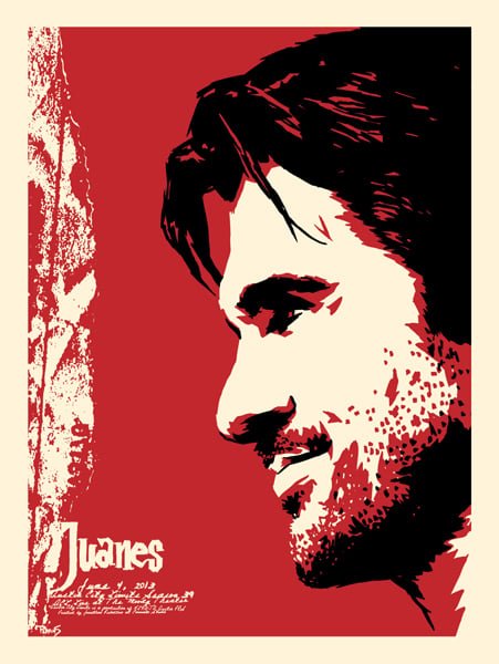 Juanes poster by Billy Perkins