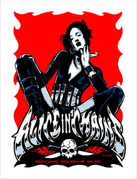 Alice in Chains poster by Billy Perkins