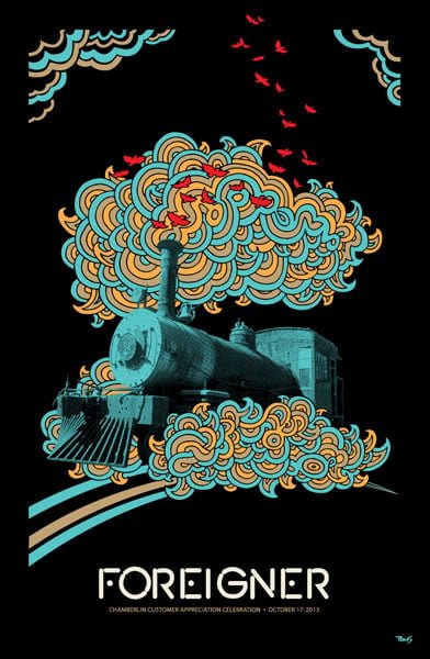 Foreigner poster by Billy Perkins