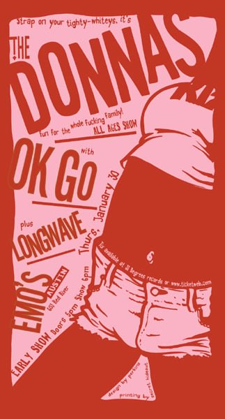 The Donnas poster by Billy Perkins
