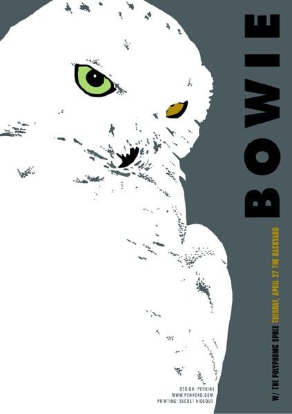 David Bowie, Polyphonic Spree poster by Billy Perkins
