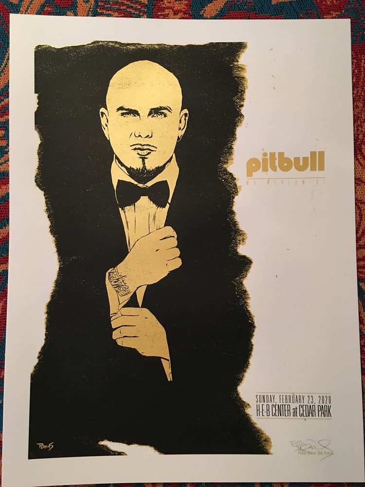 Pitbull poster by Billy Perkins