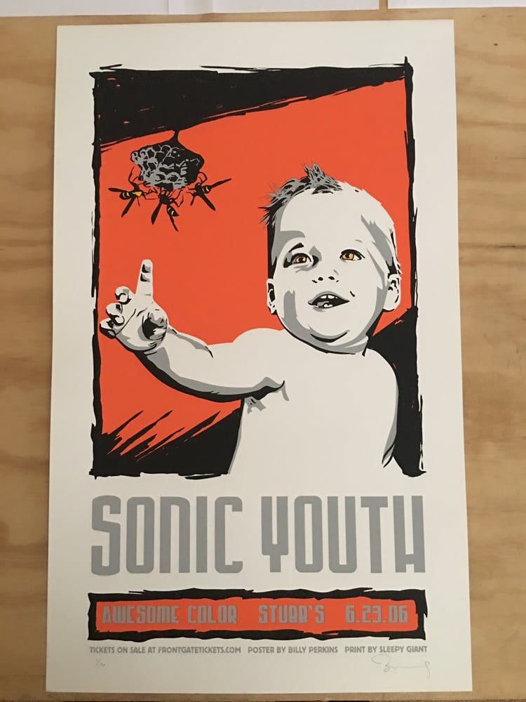 Sonic Youth poster by Billy Perkins