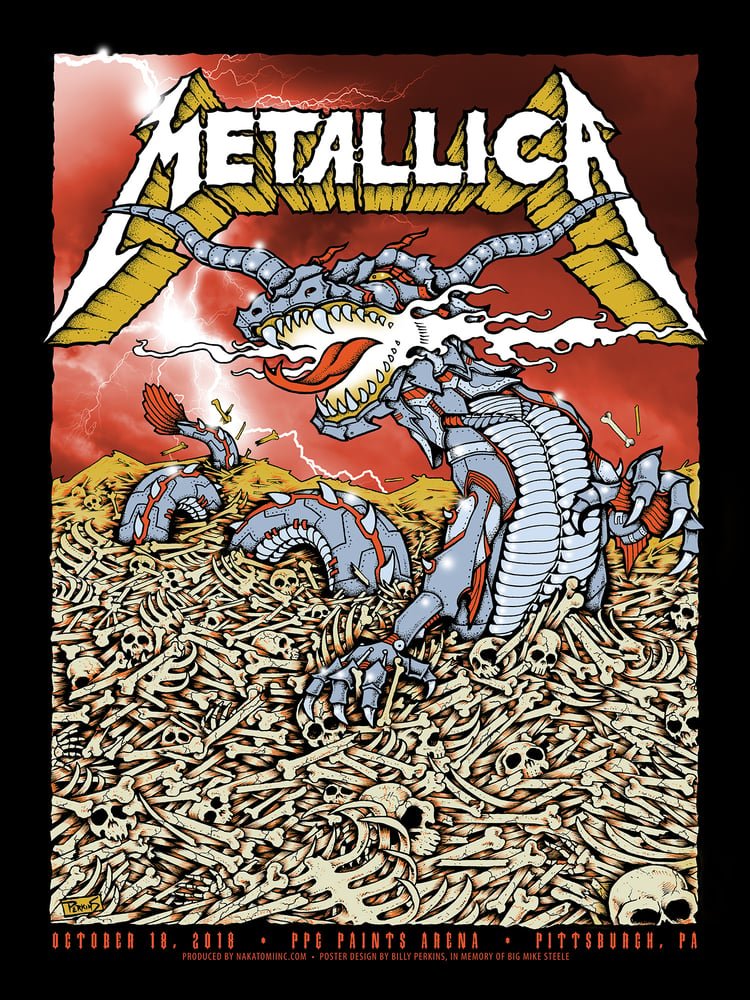 Metallica poster by Billy Perkins