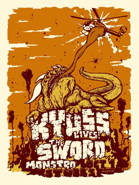 Kyuss, The Sword poster by Billy Perkins