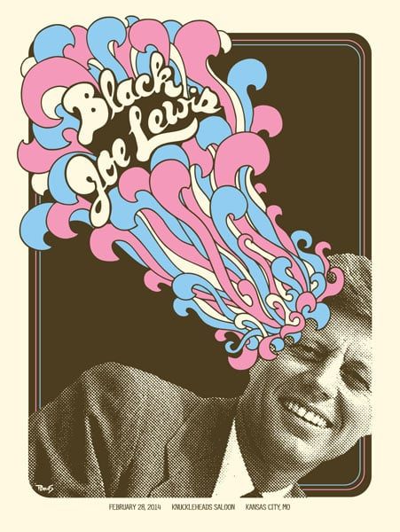 Black Joe Lewis poster by Billy Perkins