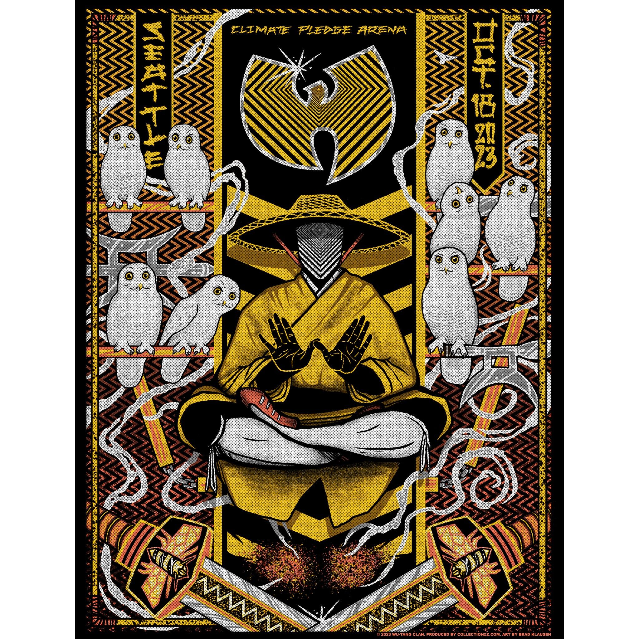Wu Tang Clan Seattle poster by Brad Klausen