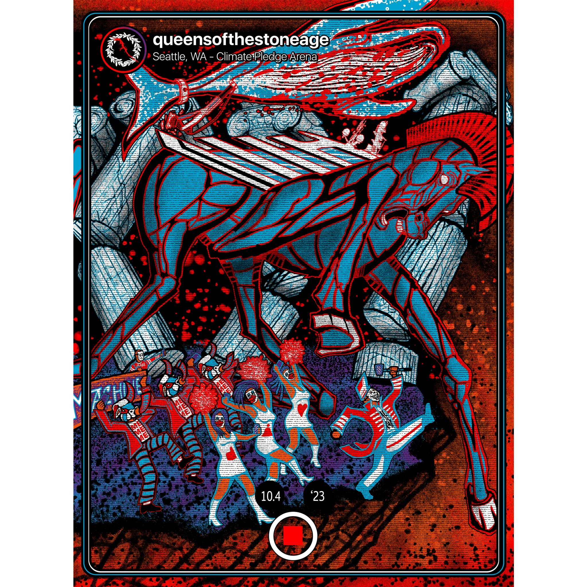 Queens of the Stone Age poster by Brad Klausen