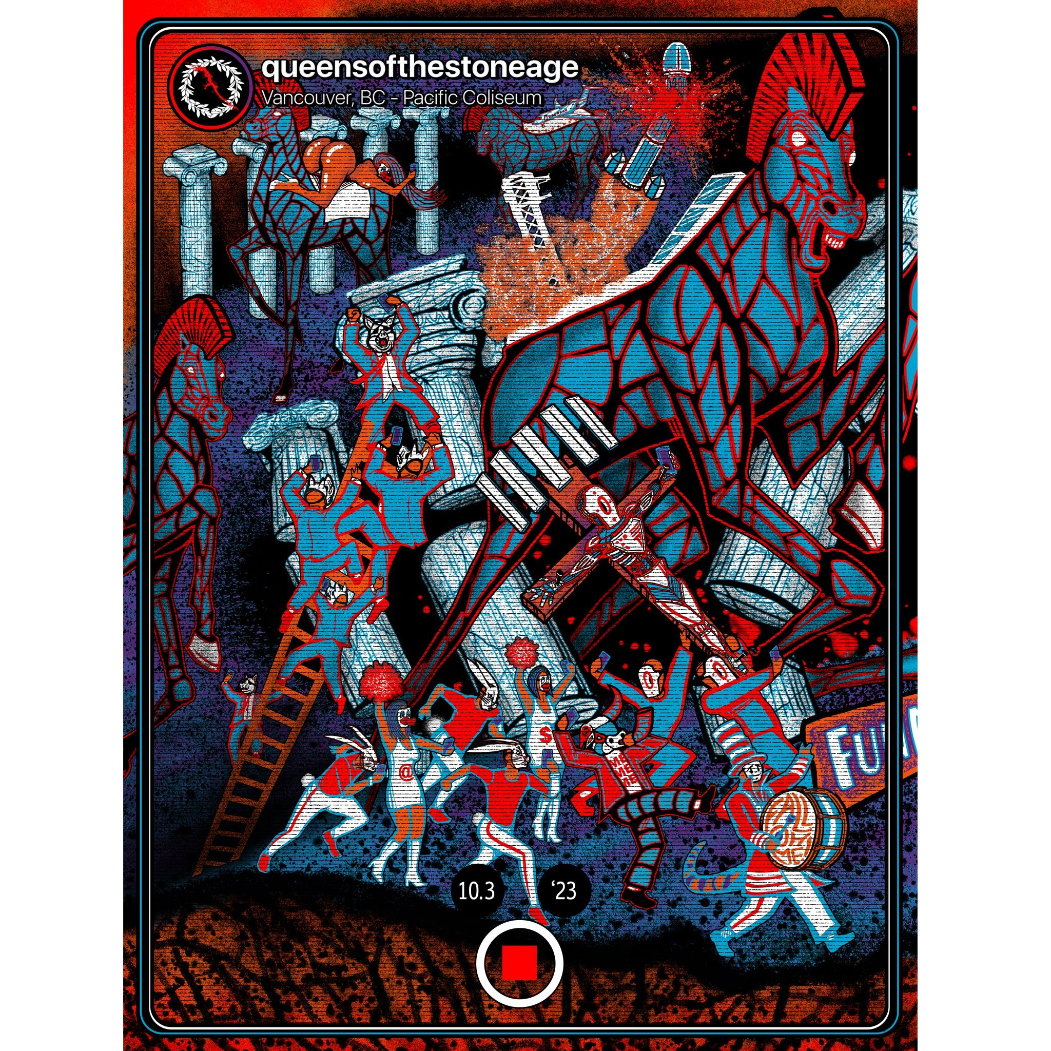 Queens of the Stone Age poster by Brad Klausen