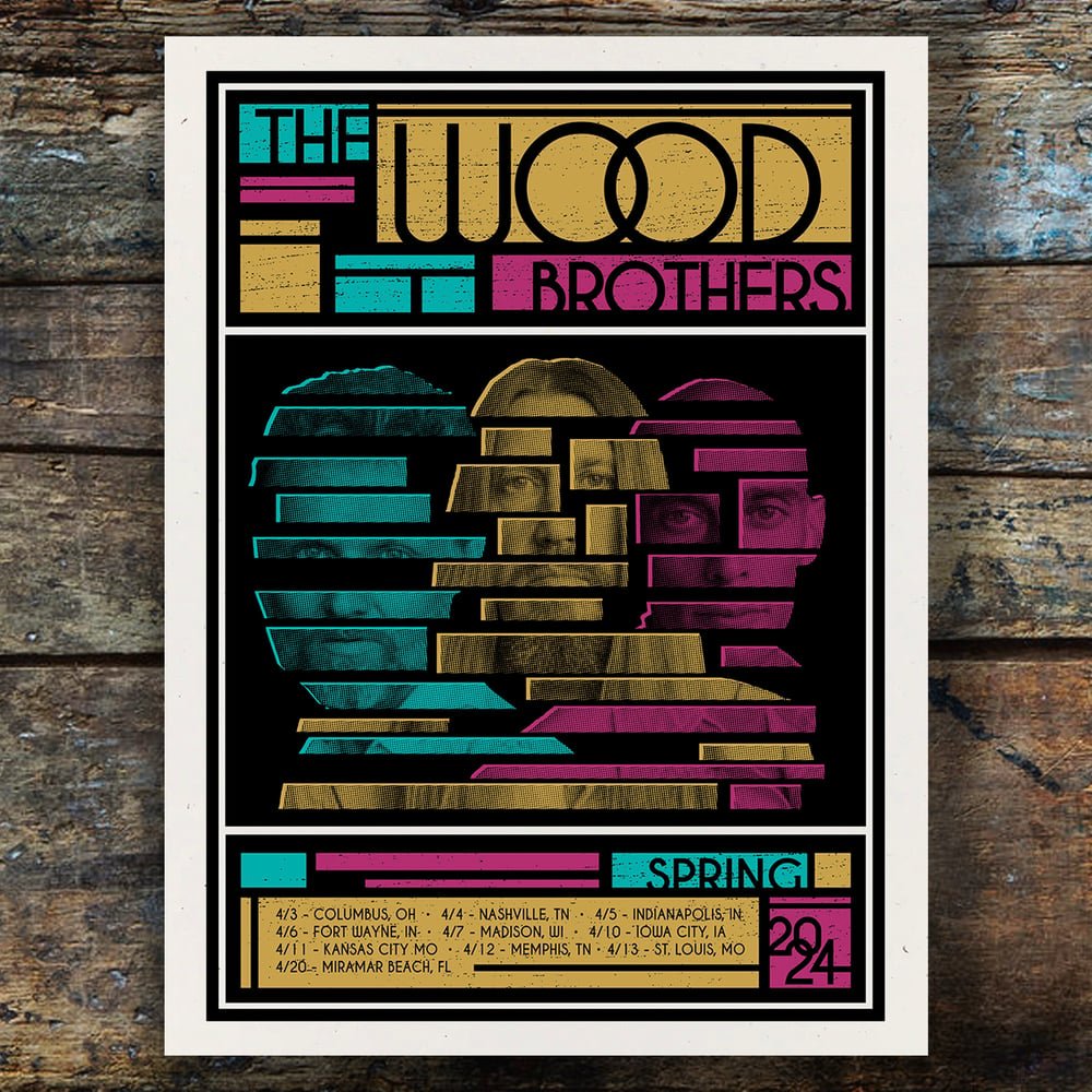 Wood Brothers poster by Brian Bojo