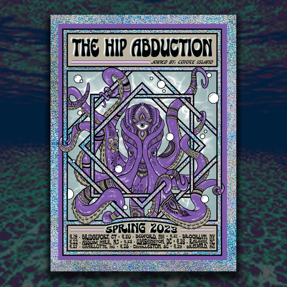 The HIP ABDUCTION poster by Brian Bojo