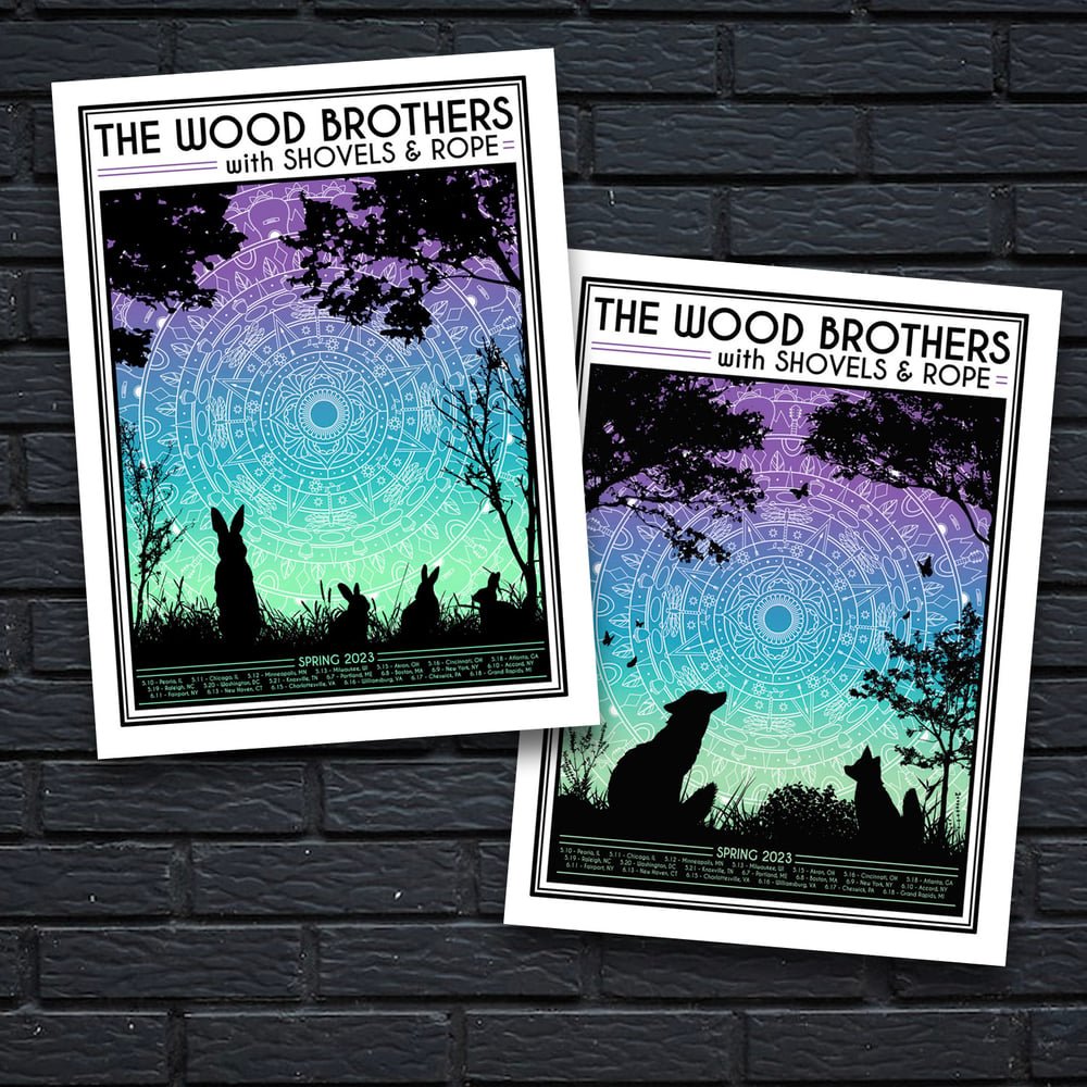 The Wood Brothers + Shovels & Rope poster by Brian Bojo