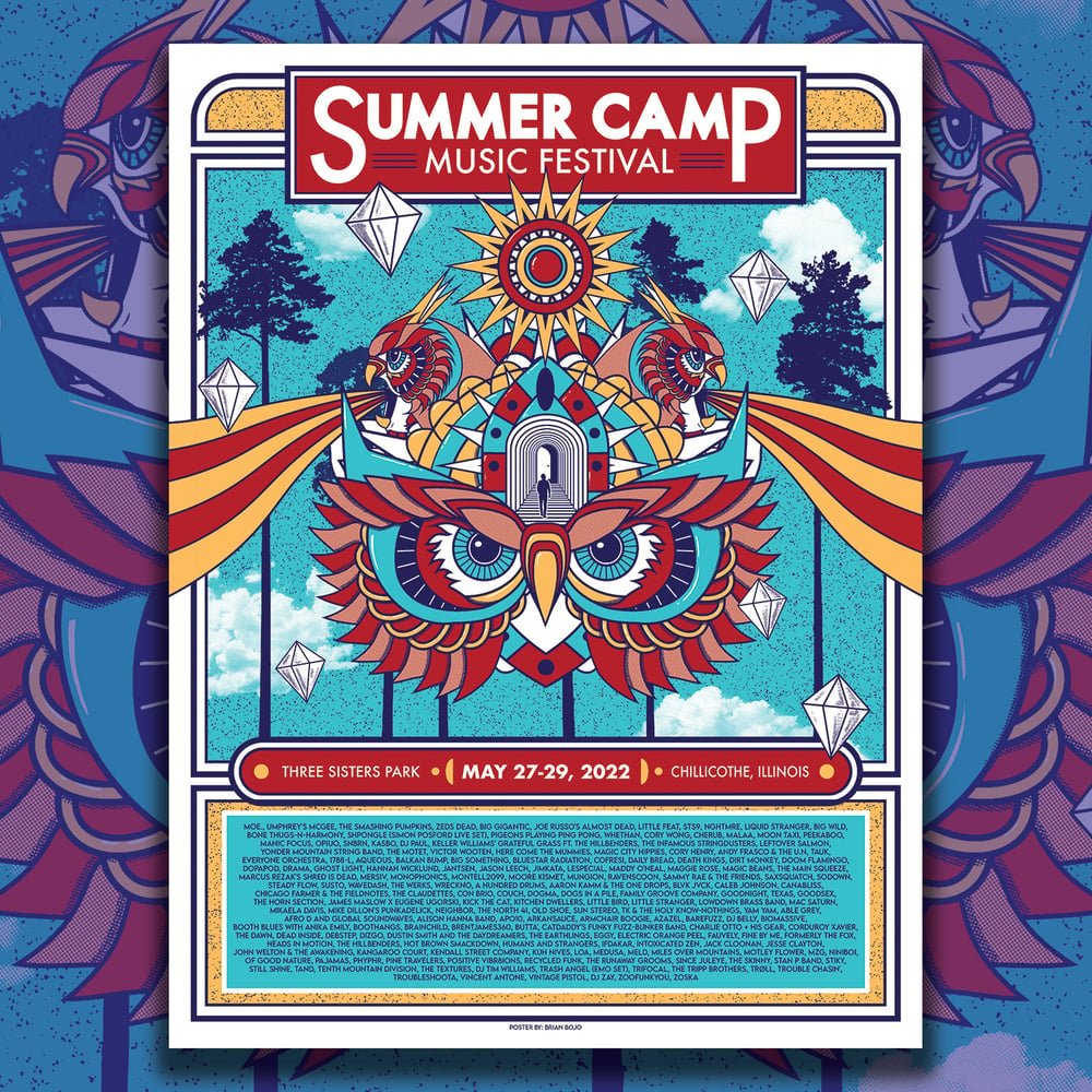 Summer Camp poster by Brian Bojo
