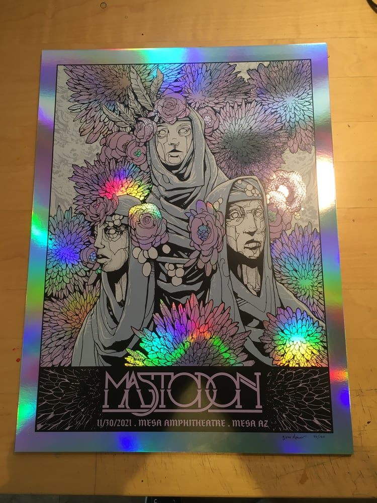 Mastodon Mesa AZ Gigposter poster by Brian Mercer
