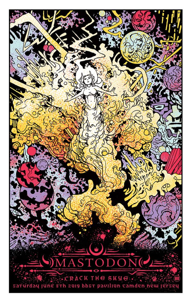 Mastodon poster by Brian Mercer