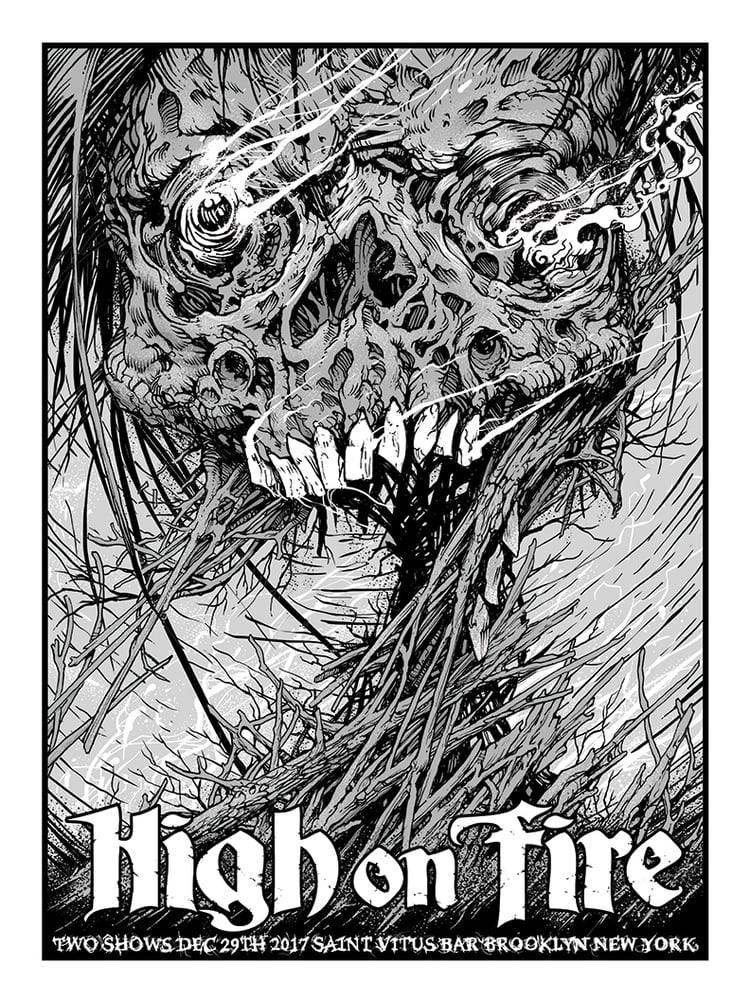 High on Fire poster by Brian Mercer