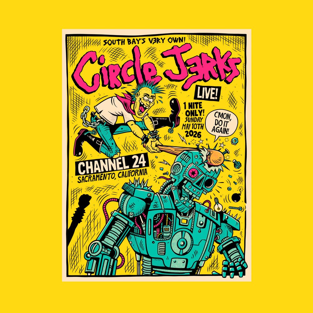 Circle Jerks poster by Burrito Breath