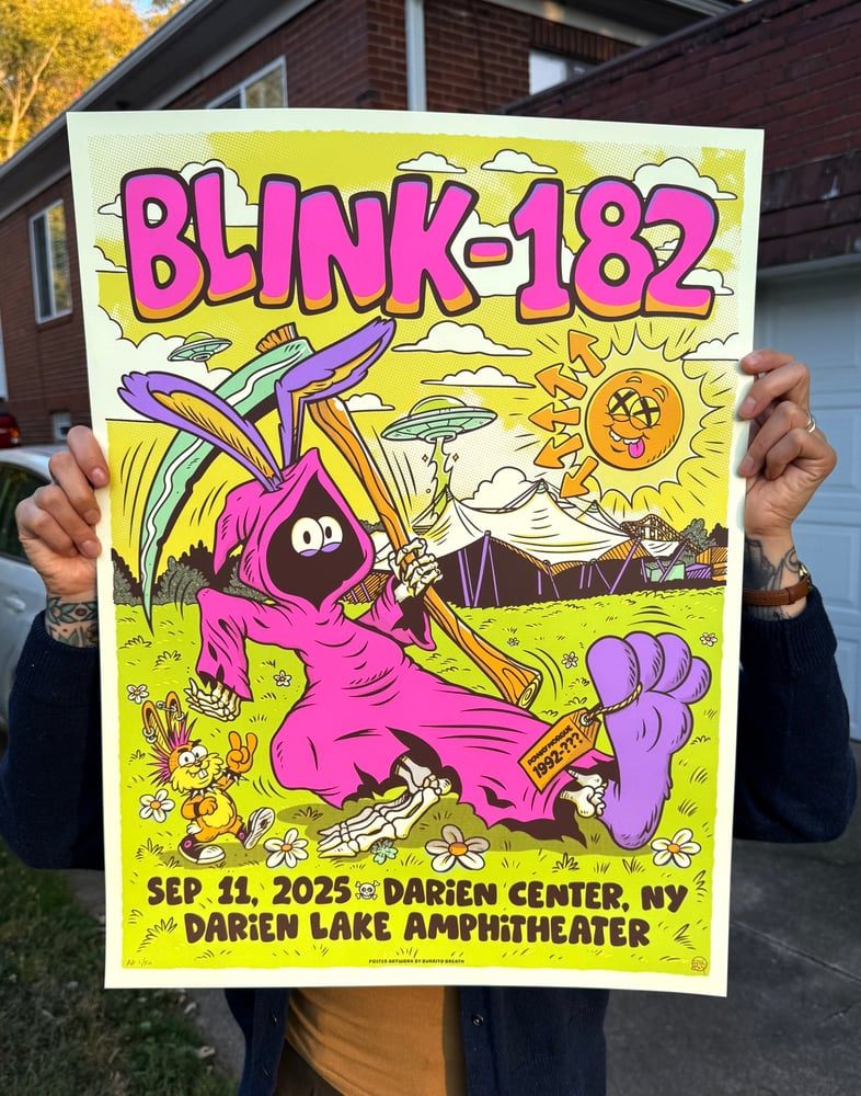 Blink 182 poster by Burrito Breath