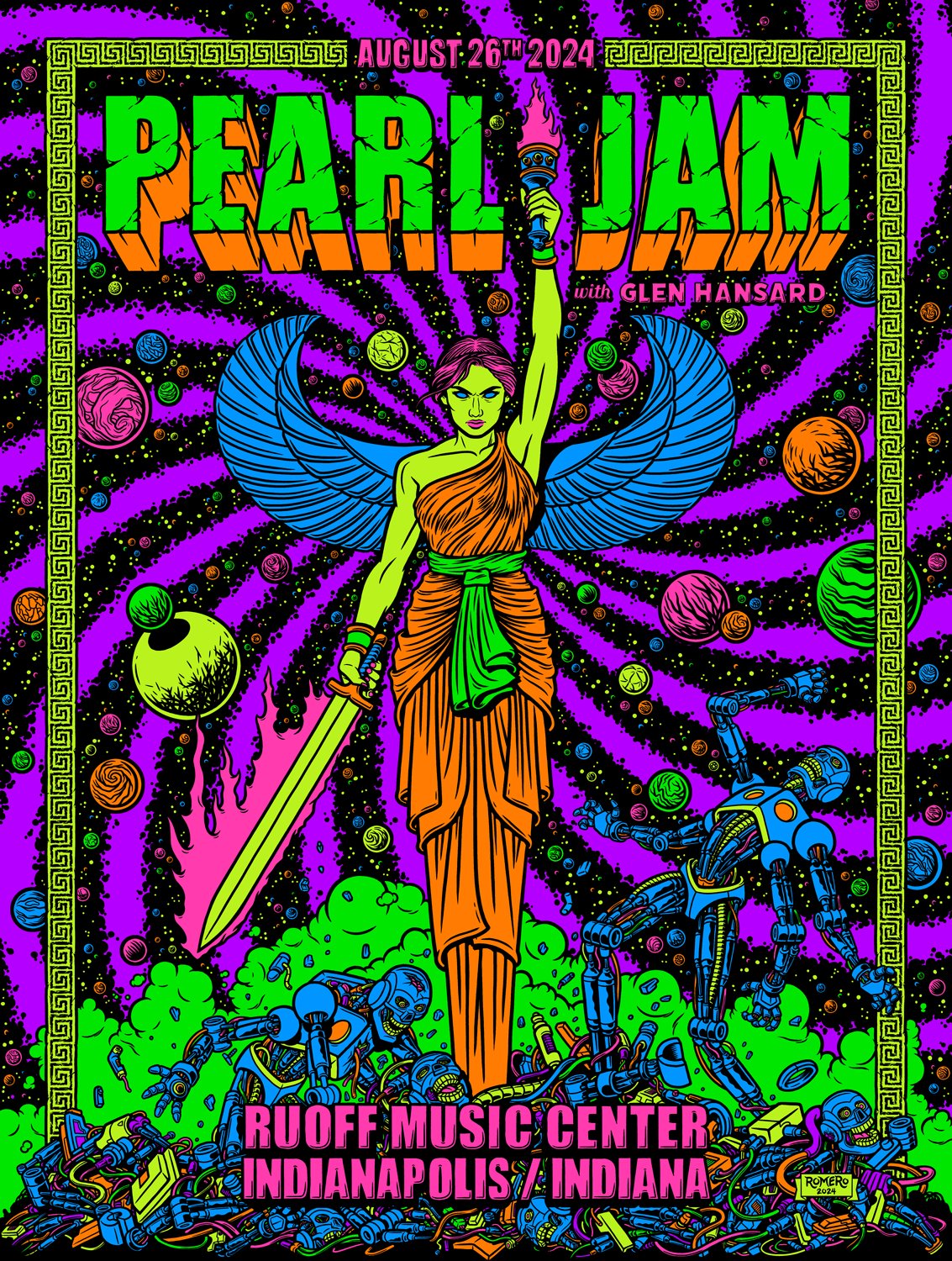 Pearl Jam poster by Brian Romero