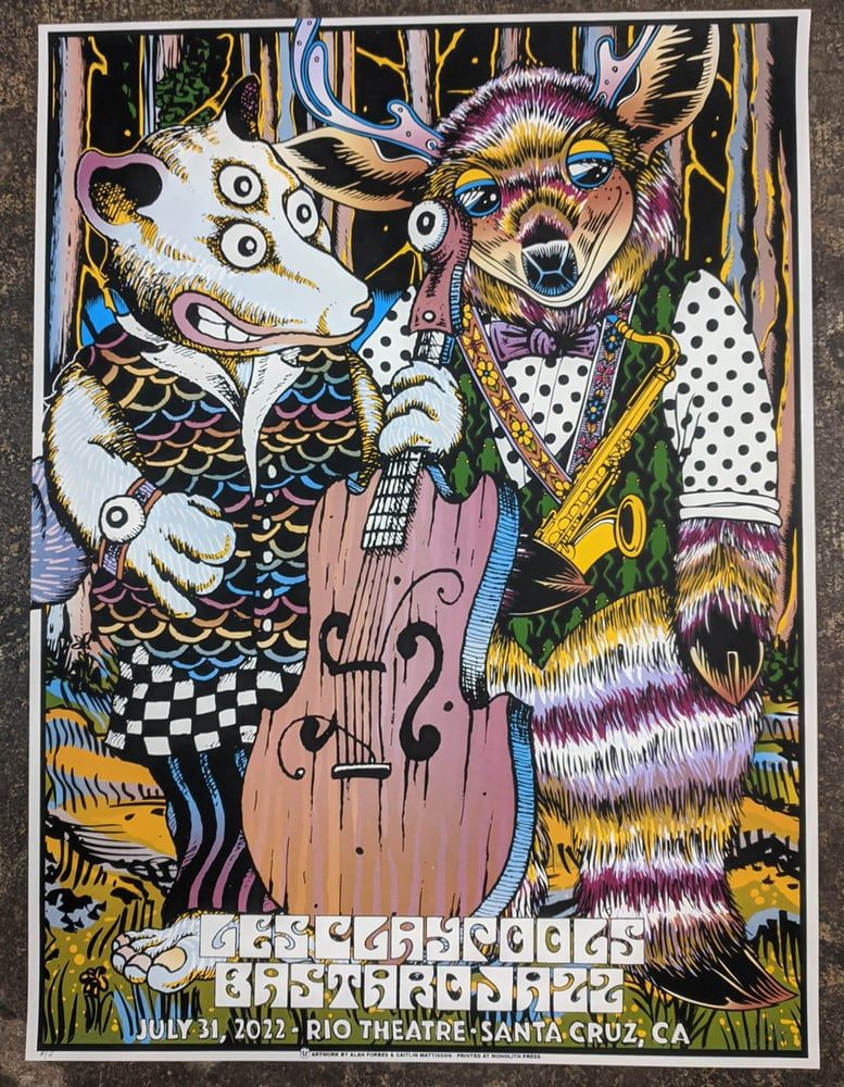 Les Claypool's Bastard Jazz poster by Caitlin Mattisson