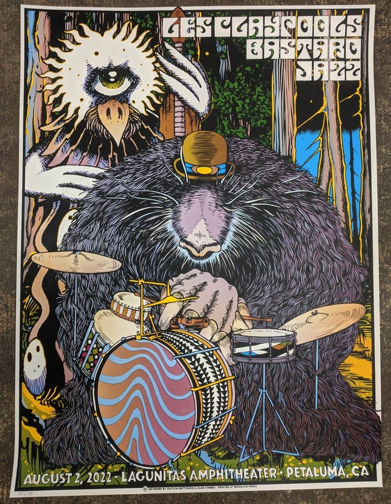 Les Claypool's Bastard Jazz poster by Caitlin Mattisson
