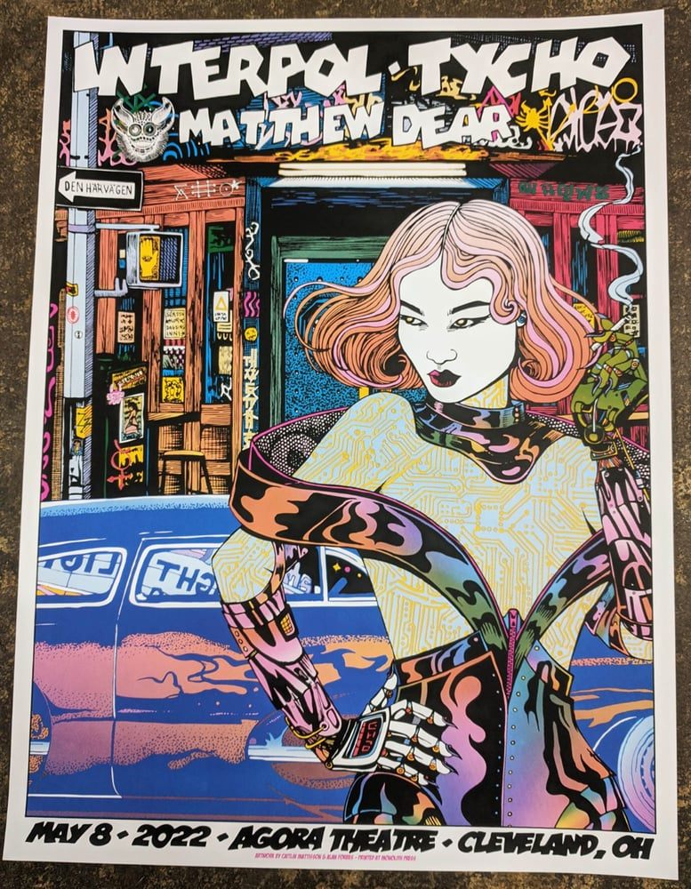 Interpol poster by Caitlin Mattisson