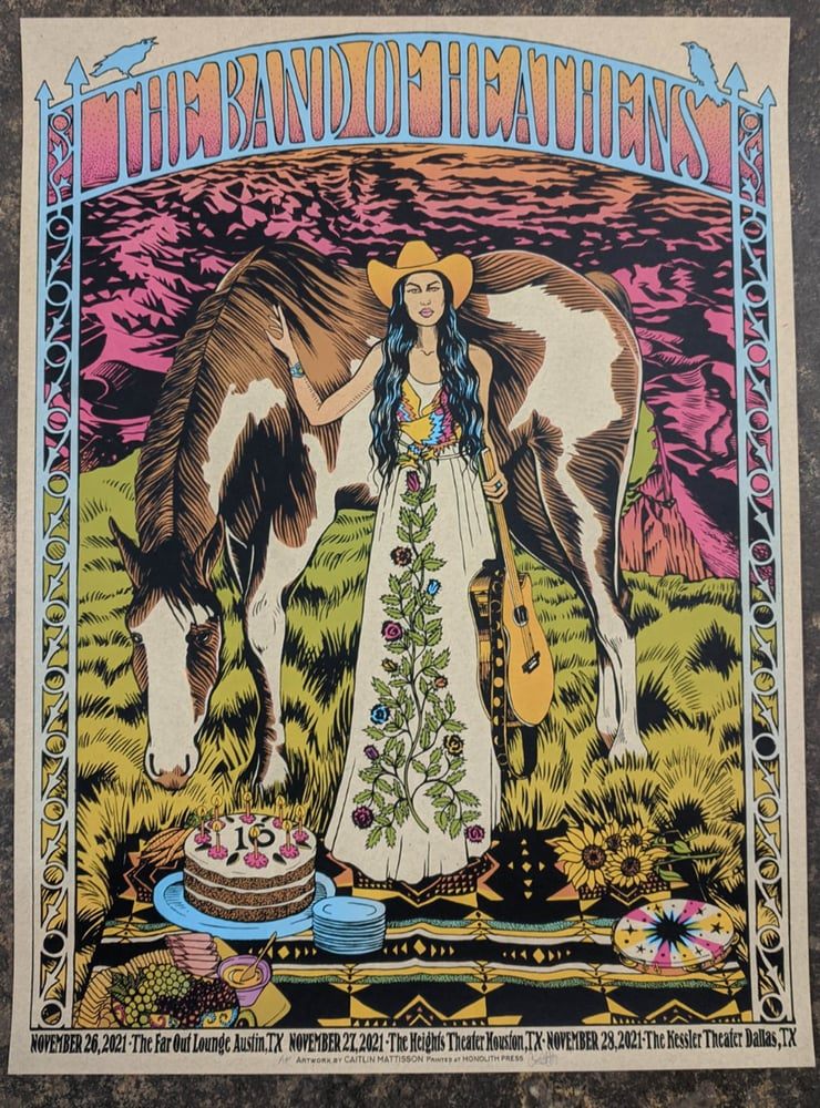 Band Of Heathens poster by Caitlin Mattisson
