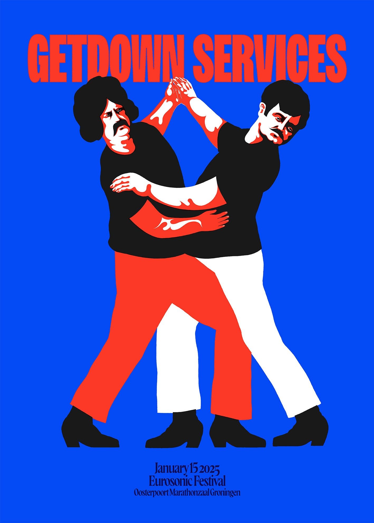 Getdown Services poster by Carlo Vivary