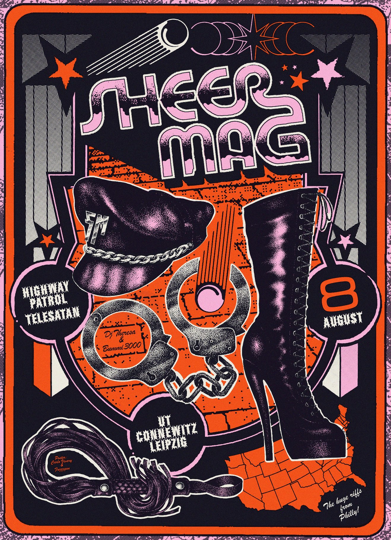 Sheer Mag poster by Carlo Vivary