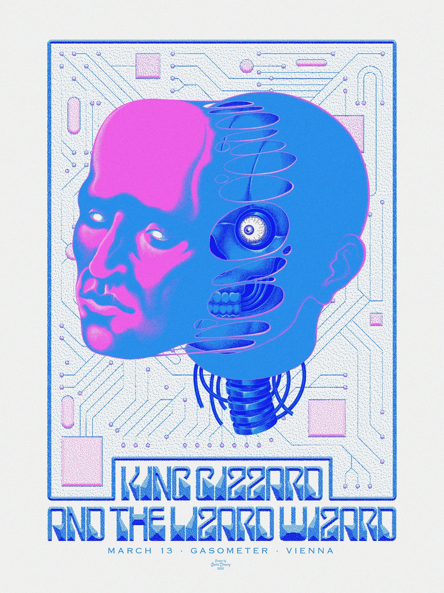 King Gizzard & the Lizard Wizard poster by Carlo Vivary
