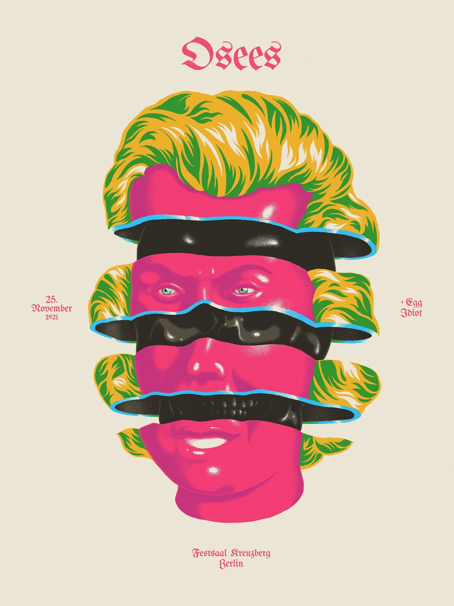 Osees poster by Carlo Vivary