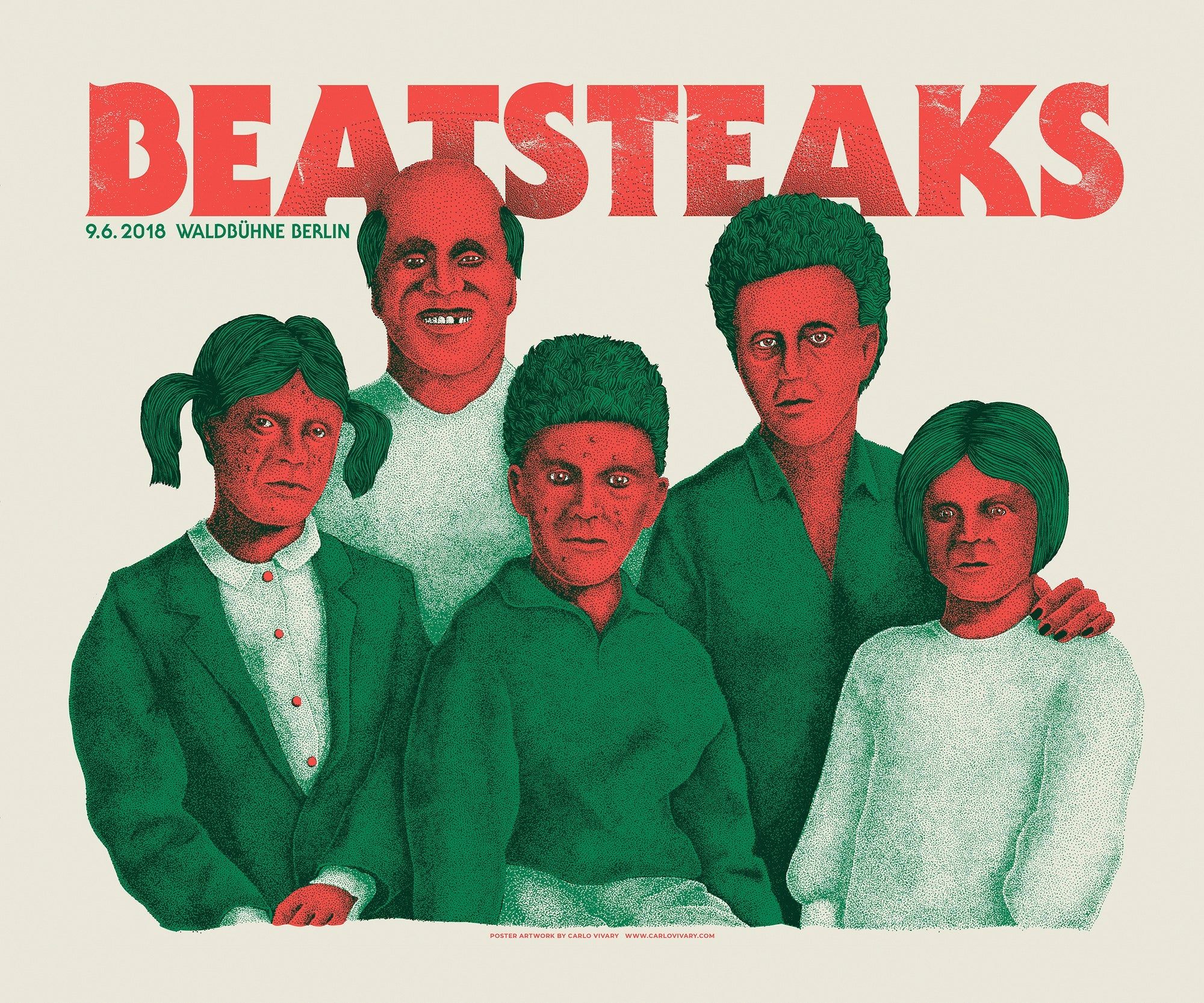 Beatsteaks poster by Carlo Vivary