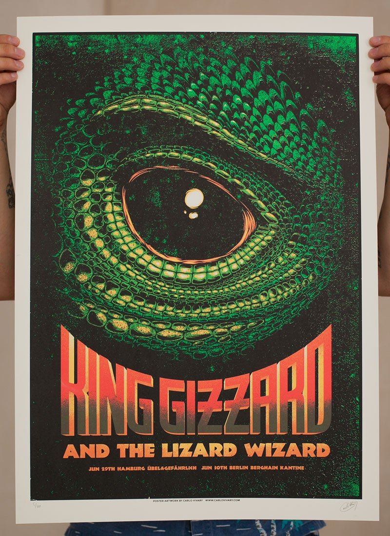 King Gizzard & the Lizard Wizard poster by Carlo Vivary
