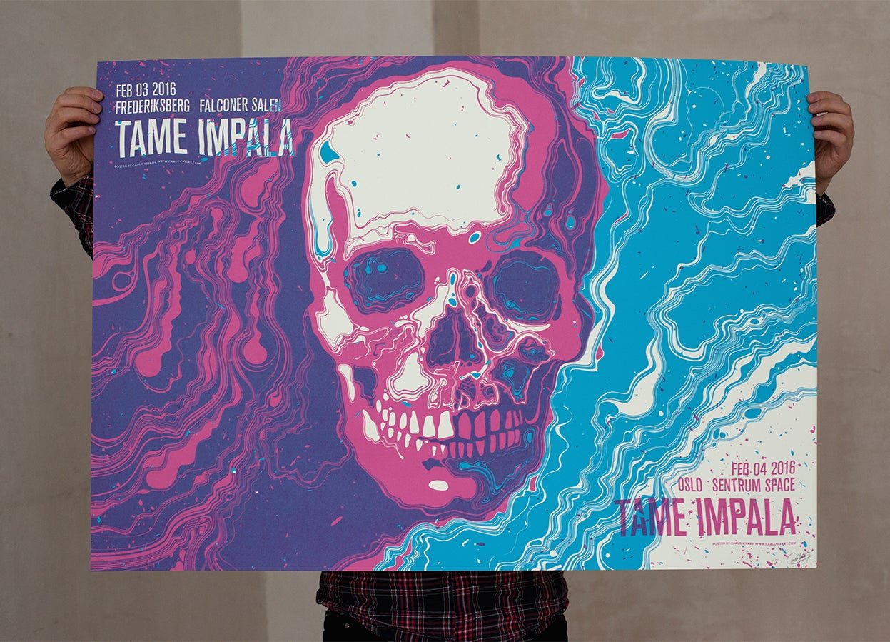 Tame Impala poster by Carlo Vivary