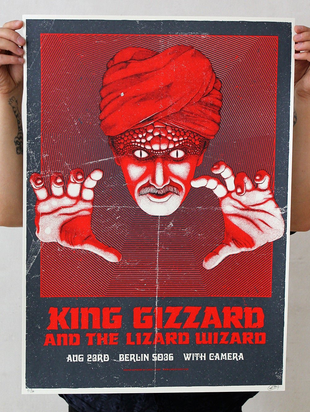 King Gizzard & the Lizard Wizard poster by Carlo Vivary