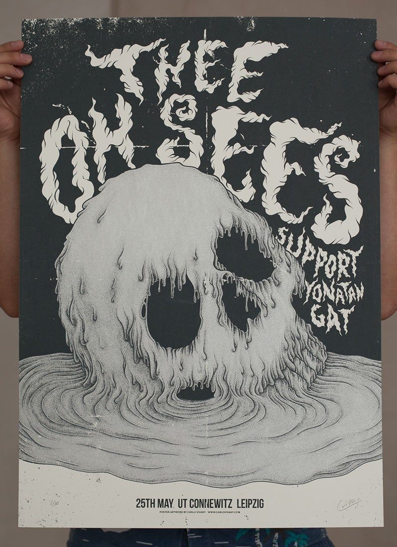 Thee Oh Sees poster by Carlo Vivary