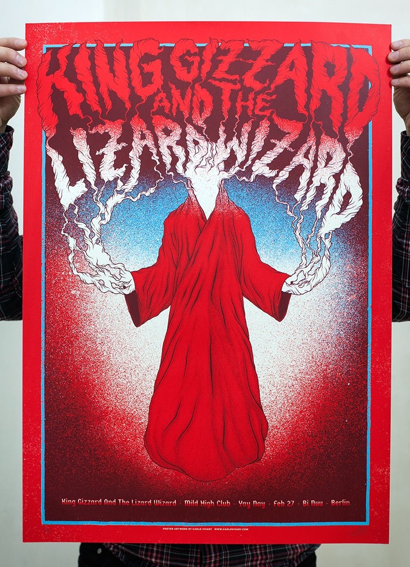King Gizzard & the Lizard Wizard poster by Carlo Vivary