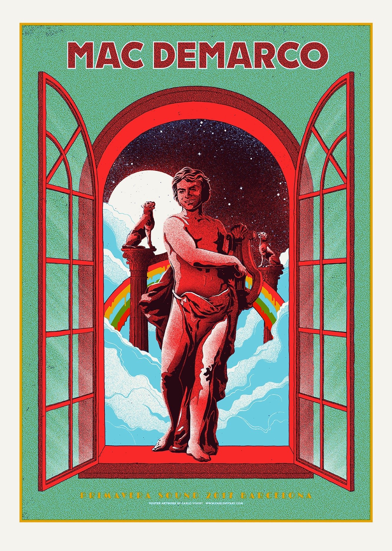 Mac Demarco / Primavera Sound poster by Carlo Vivary