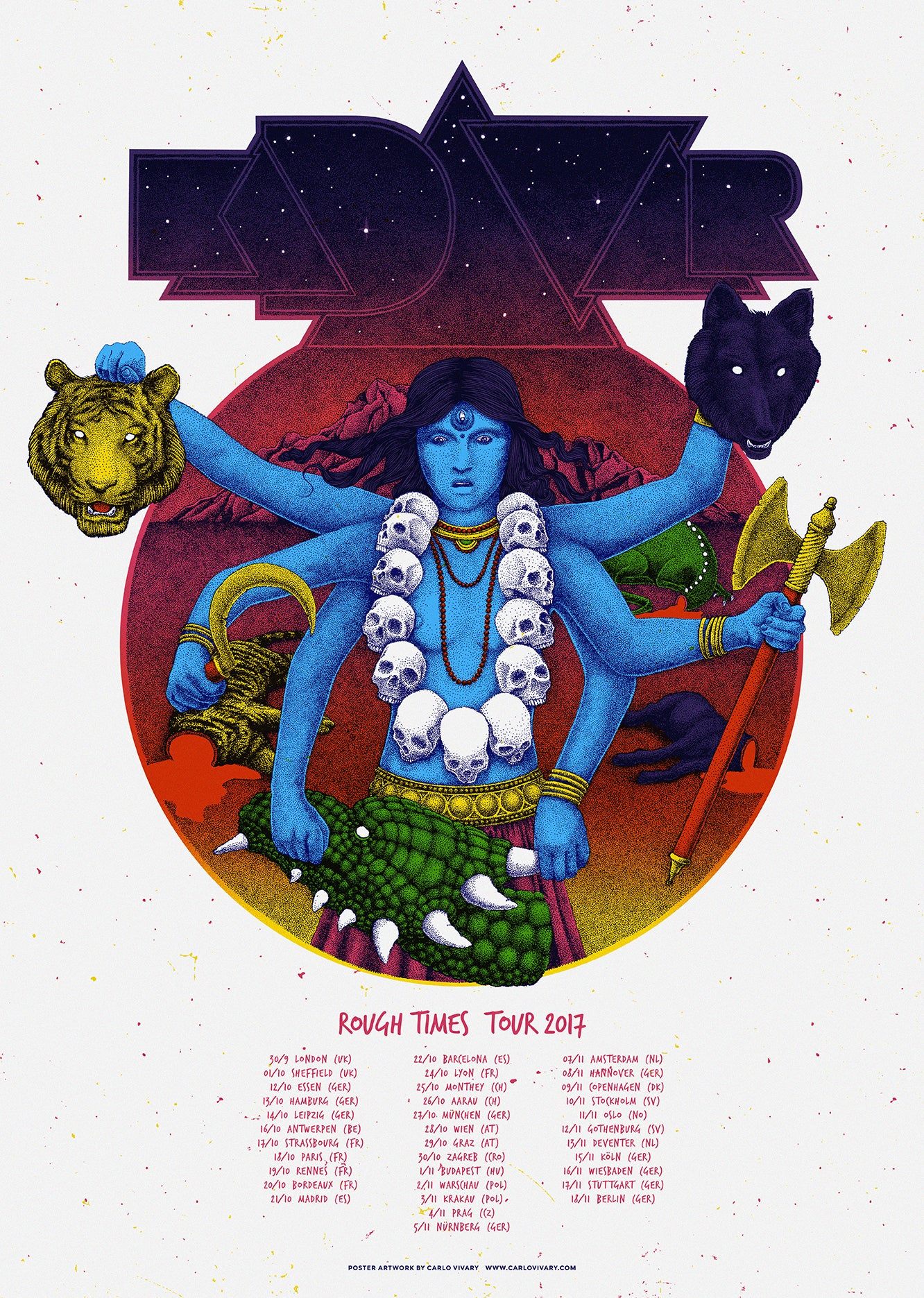 Kadavar poster by Carlo Vivary