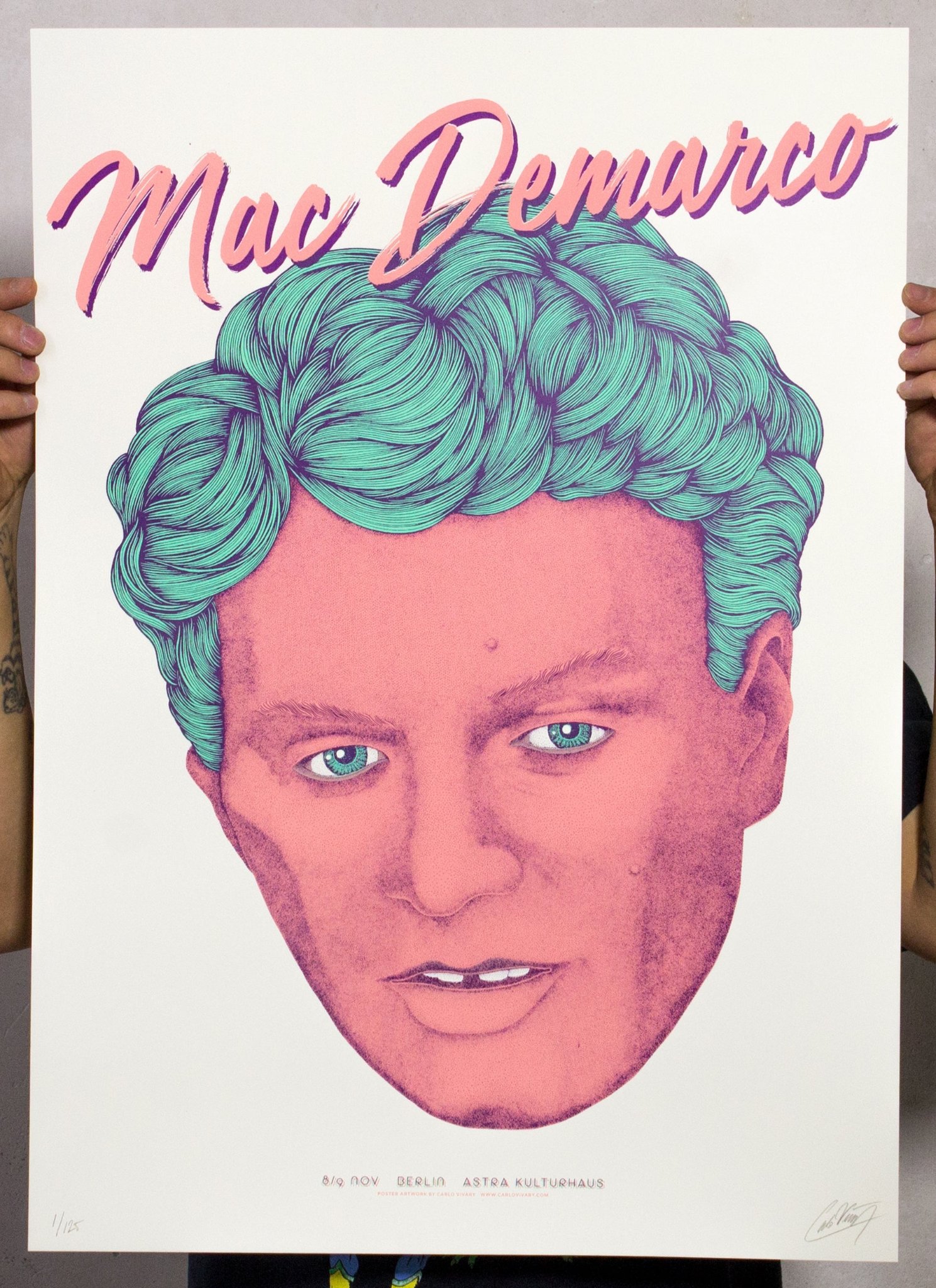 Mac DeMarco poster by Carlo Vivary