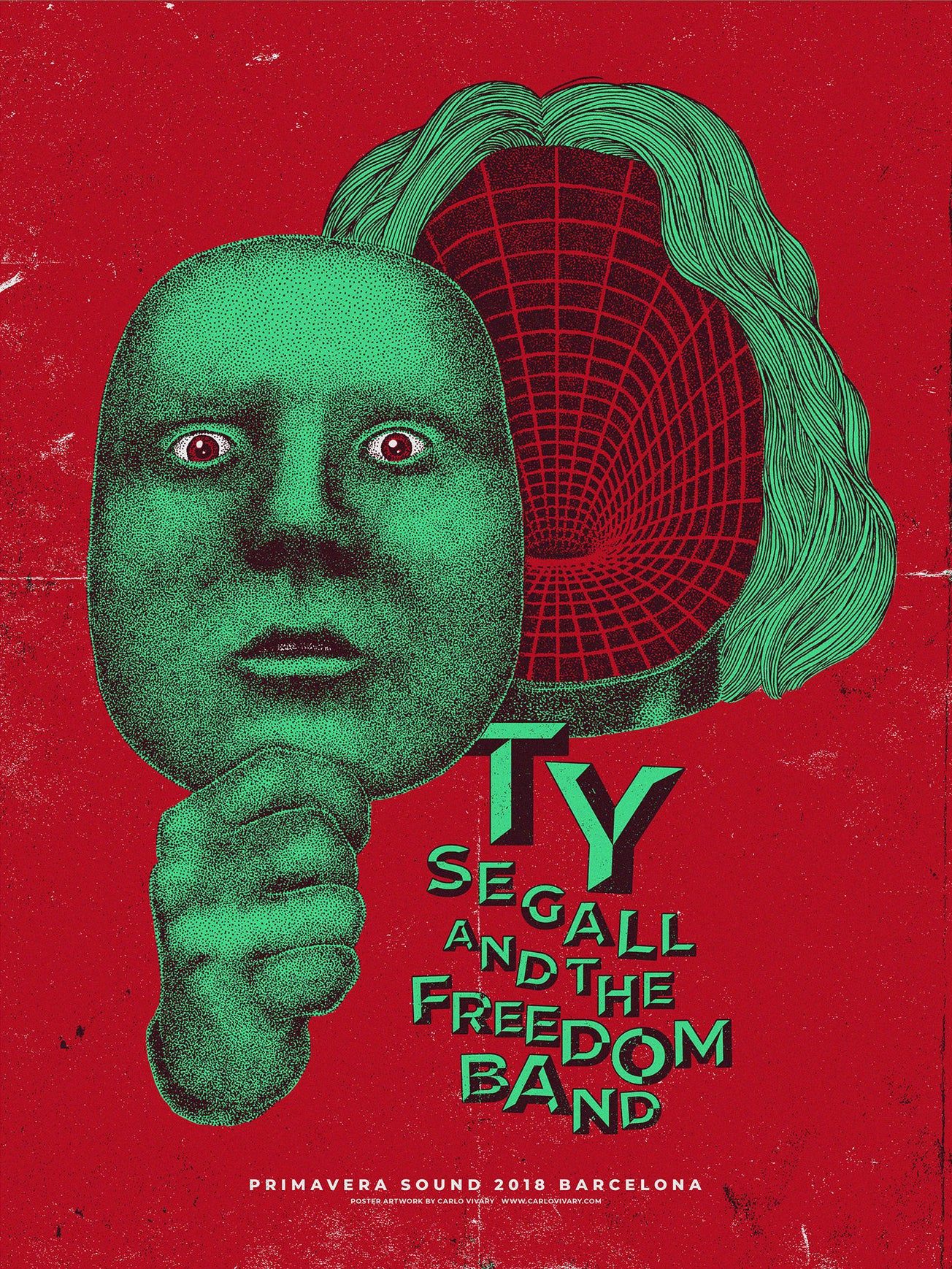 Ty Segall poster by Carlo Vivary