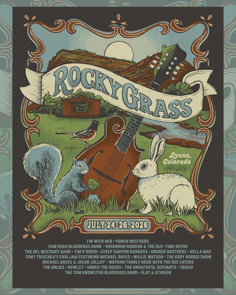 RockyGrass poster by Carolyn Adkins
