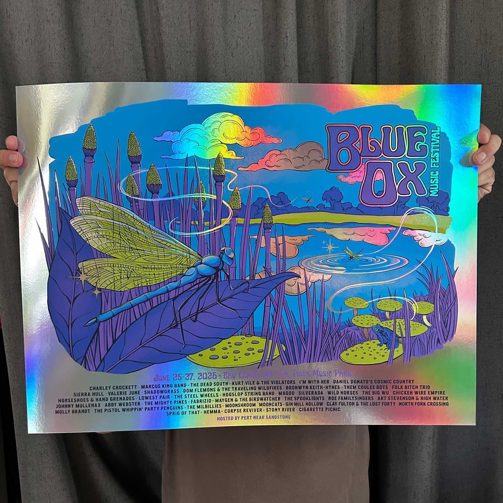 Blue Ox poster by Carolyn Adkins