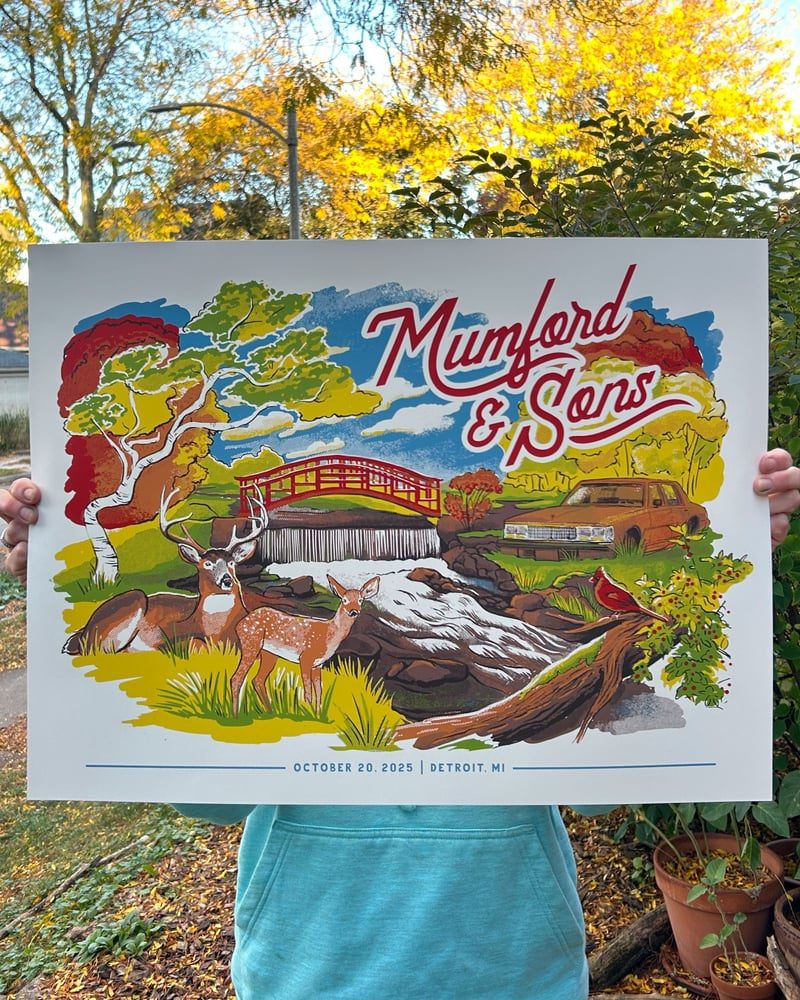 Mumford & Sons poster by Carolyn Adkins