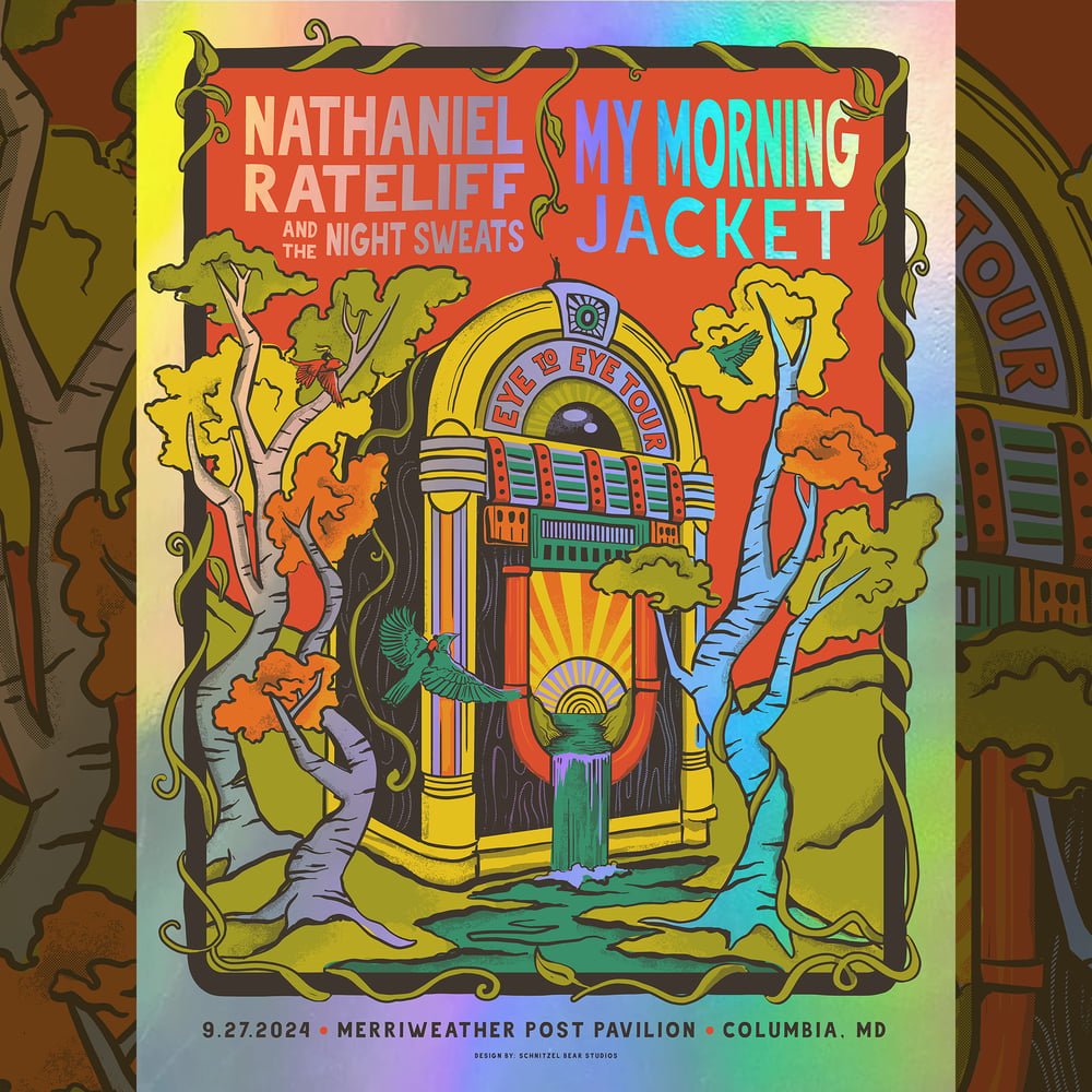 My Morning Jacket & Nathaniel Ratteliff poster by Carolyn Adkins