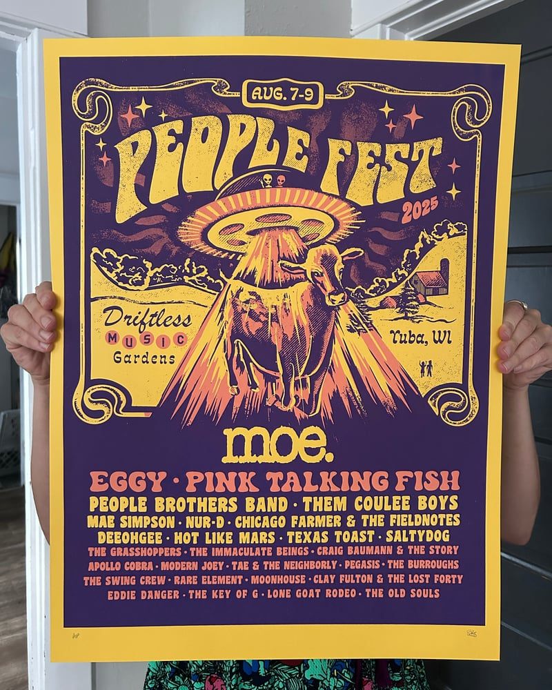 People Fest poster by Carolyn Adkins