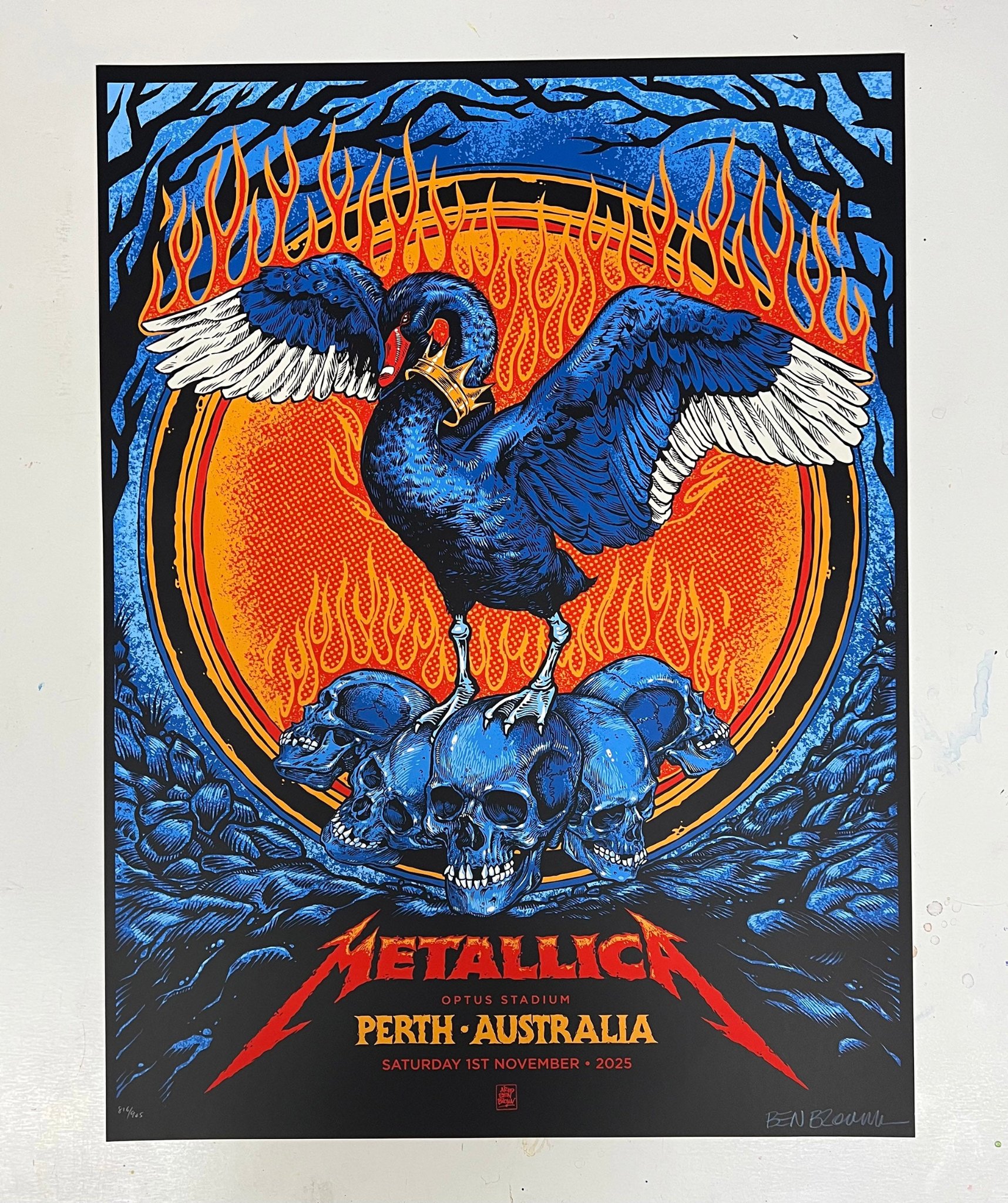 Metallica poster by Ben Brown