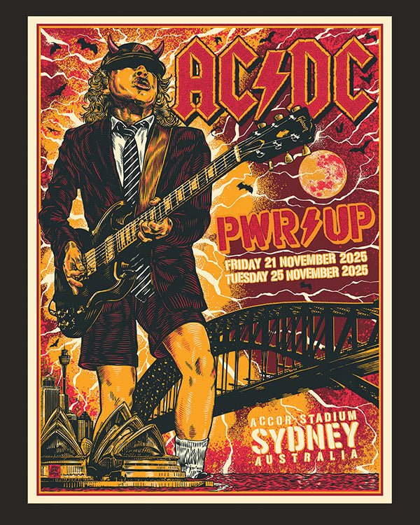 AC/DC poster by Ben Brown